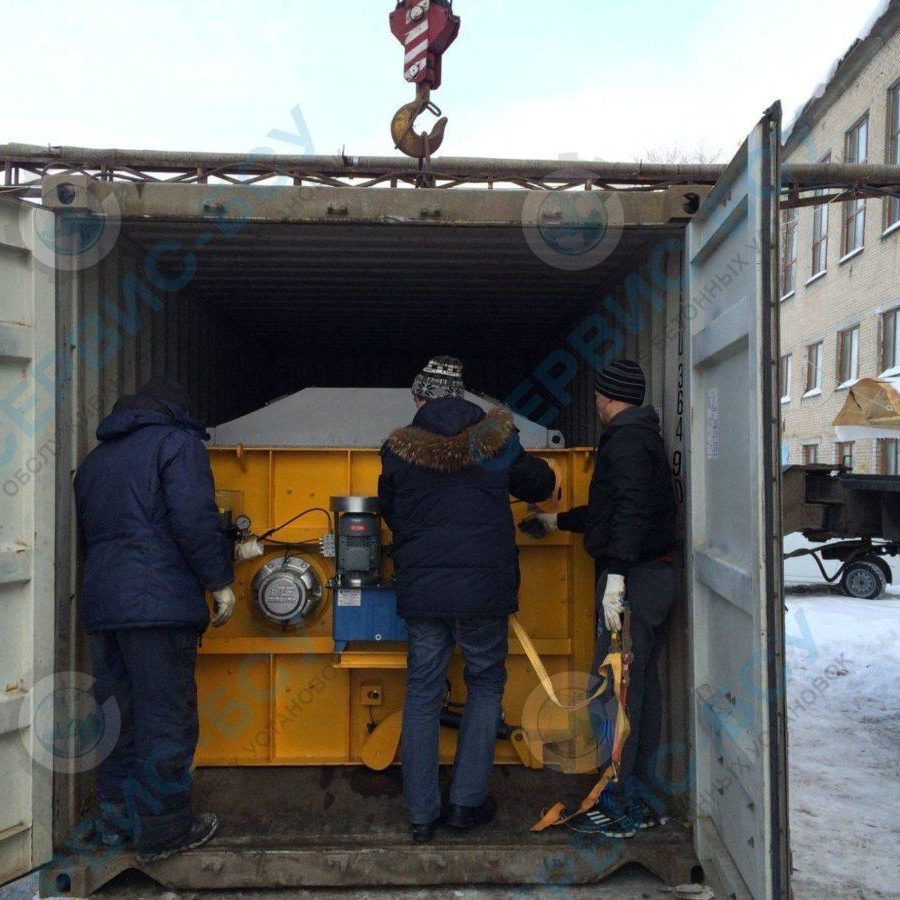 Прибытте на площадку нового смесителя