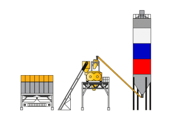Стационарный бетонный завод TotalMix TS 100